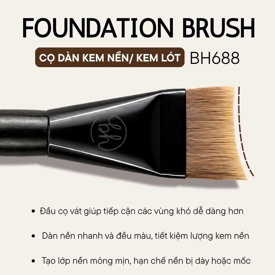  Cọ Tán Nền BH Cosmetics Foundation Brush BH688